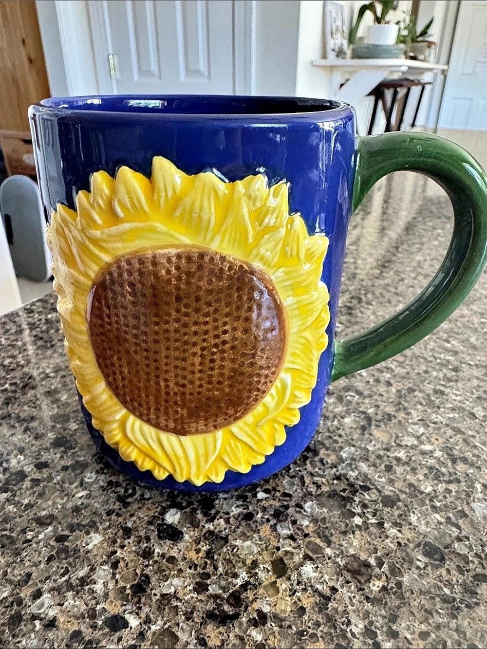 Sunflower Mug holds 16 oz